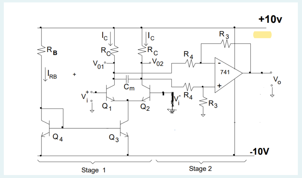 Solved 1. Consider the twostage differential amplifier