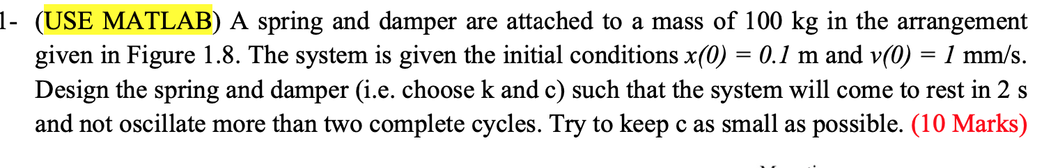 I'm not sure how to write the Matlab code for this | Chegg.com
