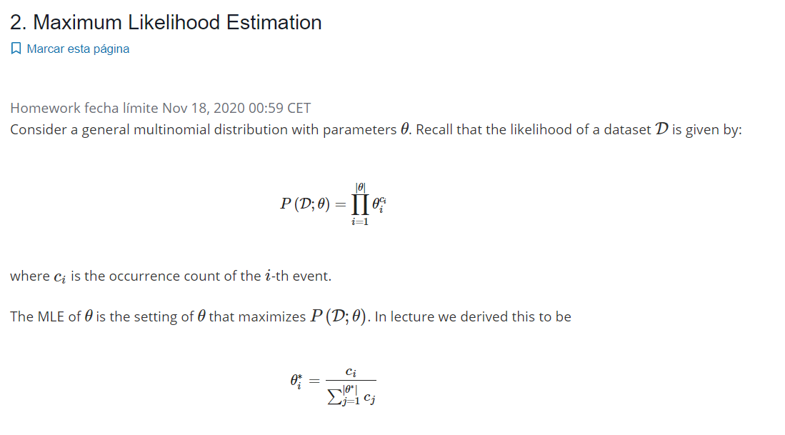 2. Maximum Likelihood Estimation Marcar Esta Página | Chegg.com