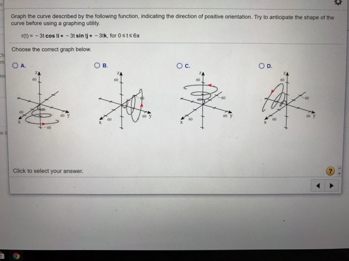 Solved Graph The Curve Described By The Following Function, | Chegg.com