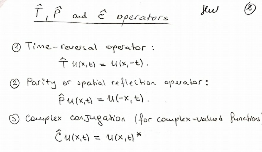 I E And Sew E E Operators Operators Time Reve Chegg Com