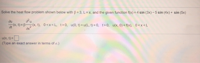 Solved Solve The Heat Flow Problem Shown Below With P 3, L- | Chegg.com