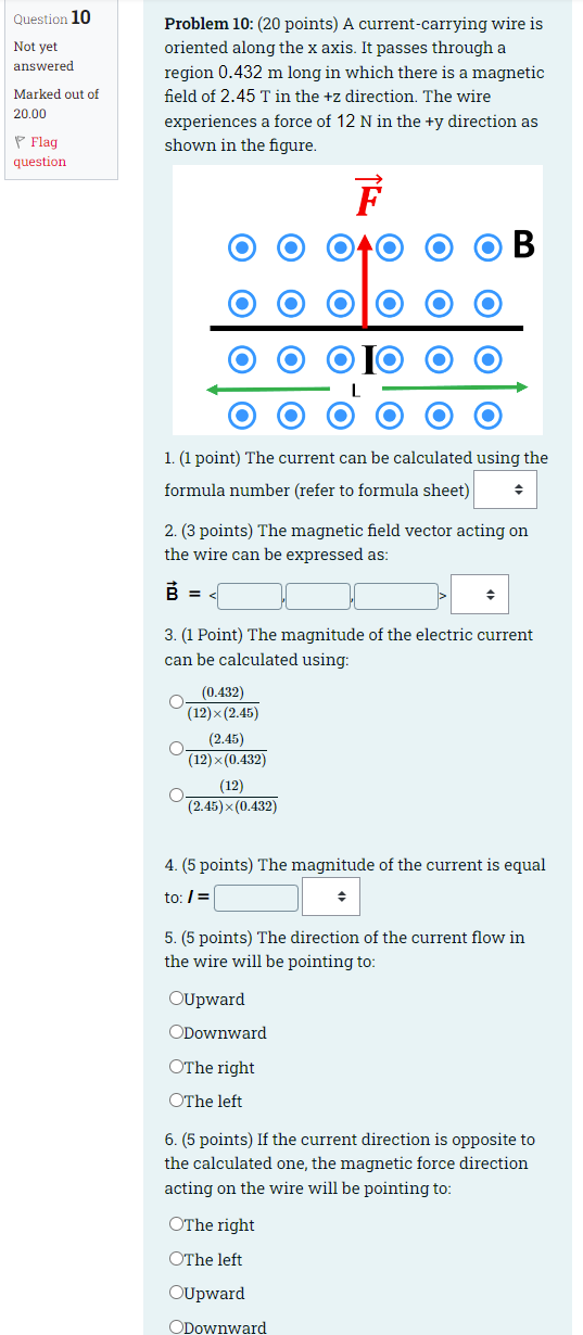 Solved Question 10 Not yet answered Marked out of 20.00 | Chegg.com