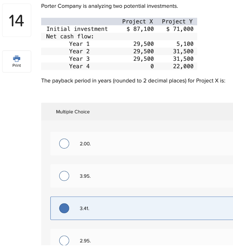 solved-porter-company-is-analyzing-two-potential-chegg