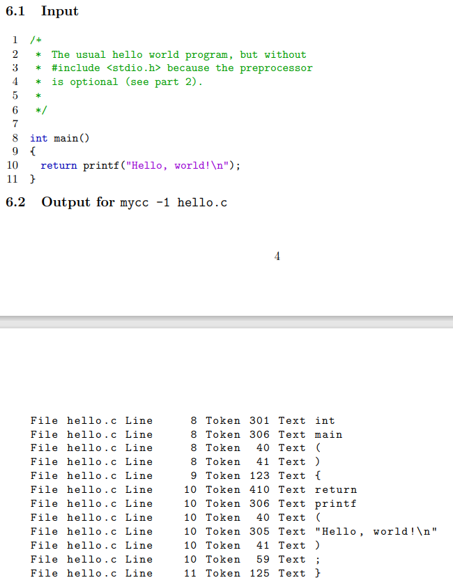 Solved Need the C language code read from file like hello.c | Chegg.com