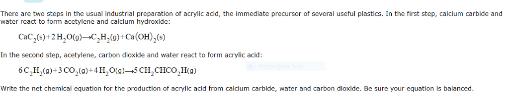 Solved There are two steps in the usual industrial | Chegg.com