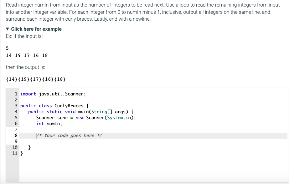 Solved JAVA!!!Read integer numIn from input as the number of | Chegg.com