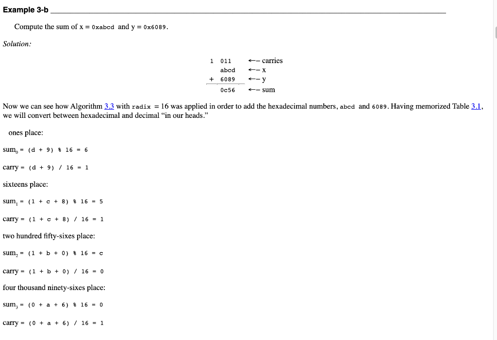 Solved 3.1 Addition and Subtraction Computers perform | Chegg.com