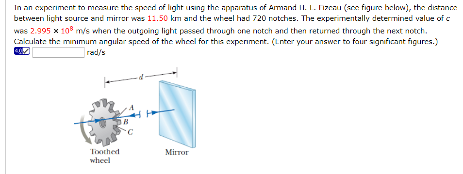 wheel speed of light experiment