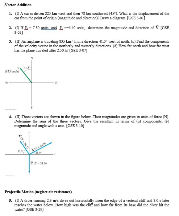 A Car Is Driven 225 Km West Solved ector Addition 1. (T) A car is driven 225 km west and | Chegg.com
