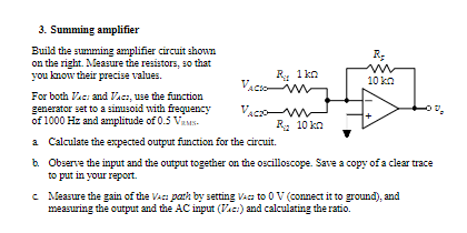 Solved 1. To Study Operational Amplifier (op Amp) And Its | Chegg.com