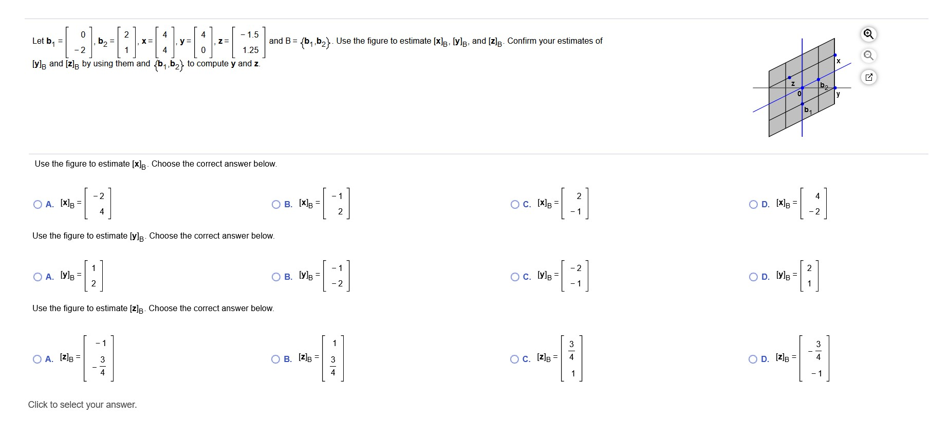 Solved 1 5 Let B I 1 1 And B B1 B2 Us Chegg Com