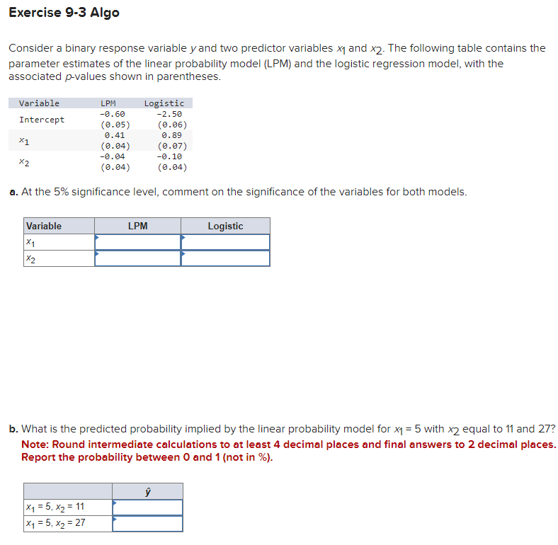 Solved Consider A Binary Response Variable Y And Two 8363