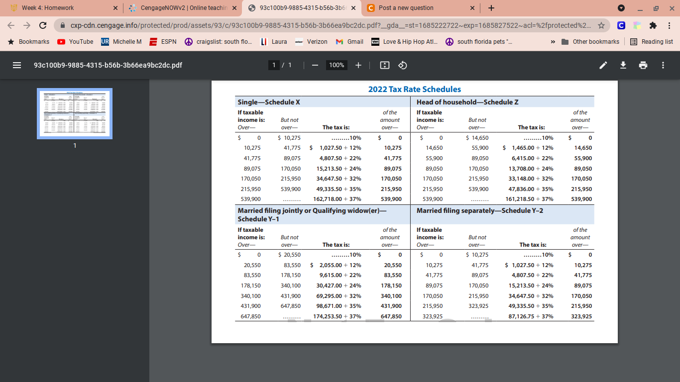 Solved Compute The 2022 Tax Liability And The Marginal And | Chegg.com