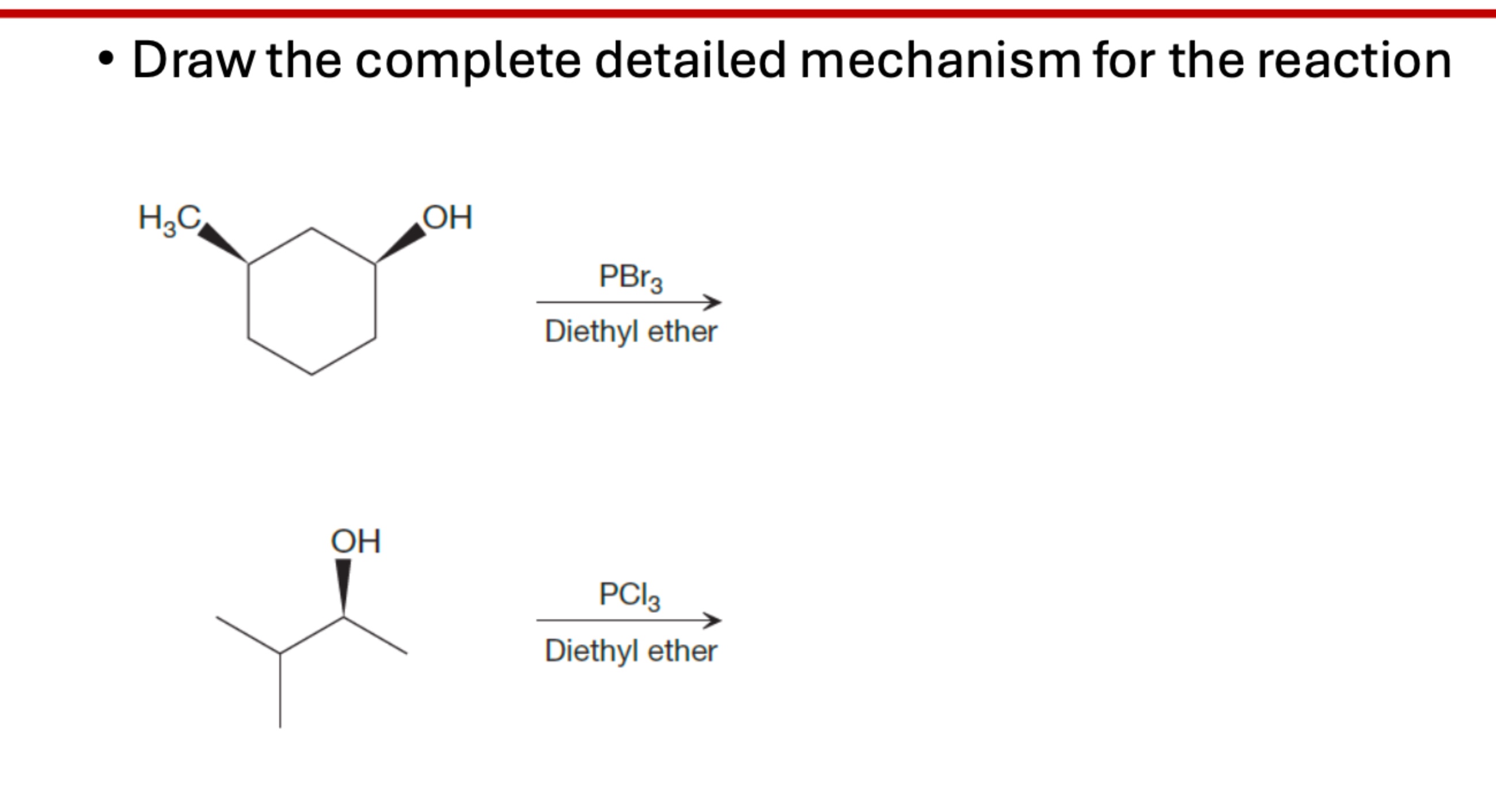 Solved Draw the complete detailed mechanism for the | Chegg.com