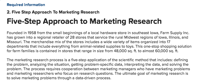 Solved Required information 2. Five Step Approach To | Chegg.com