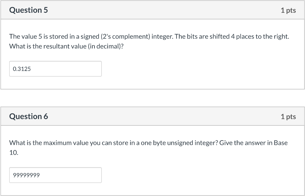 Solved Could anyone check my answers to these questions? I | Chegg.com