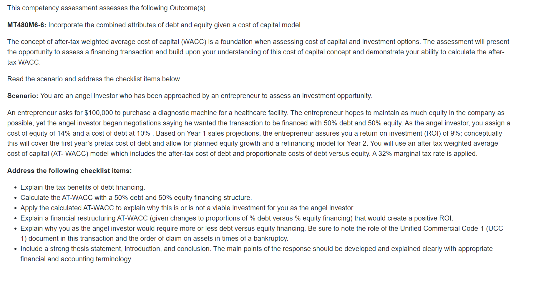 Solved This competency assessment assesses the following | Chegg.com