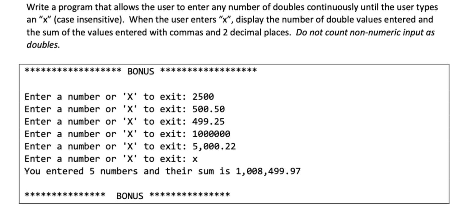 Solved Write a program that allows the user to enter any | Chegg.com