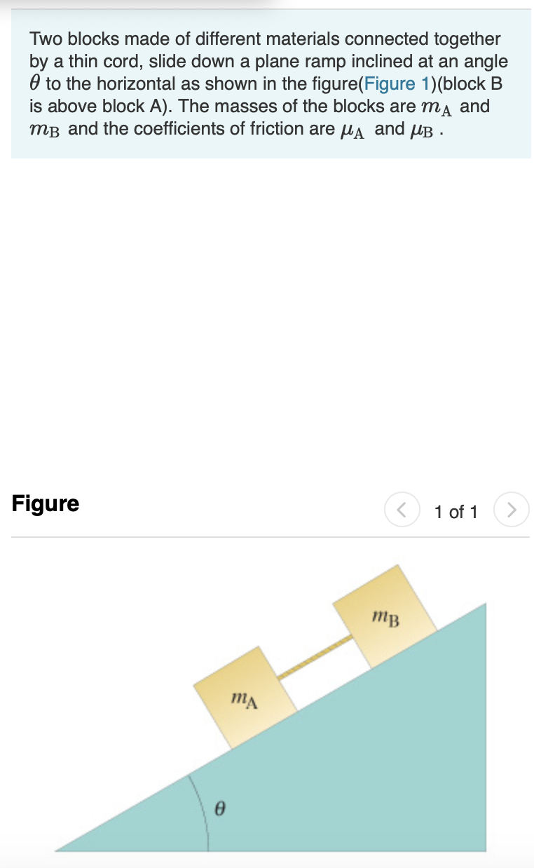 Solved Two Blocks Made Of Different Materials Connected | Chegg.com