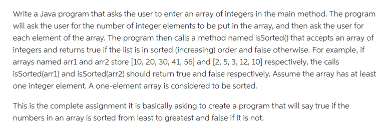 Solved Write a Java program that asks the user to enter an | Chegg.com
