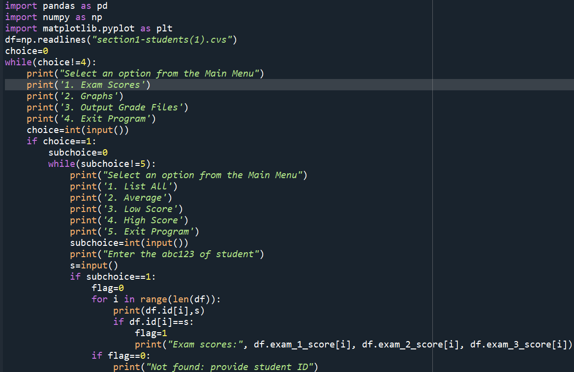 Solved import pandas as pd import numpy as np import | Chegg.com