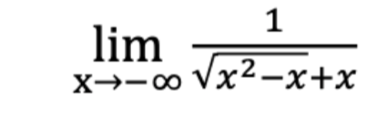 Solved limx→−∞x2−x+x1 | Chegg.com