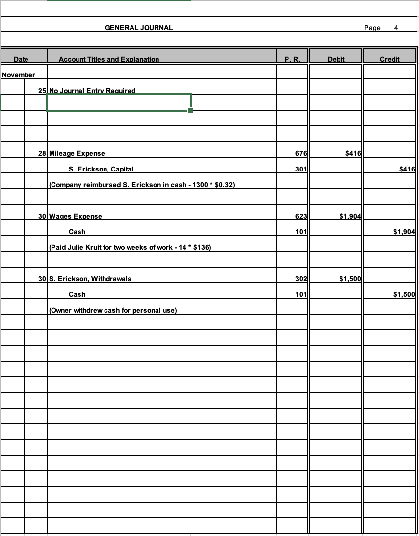 Solved GENERAL JOURNAL Page 1 Date Account Titles and | Chegg.com
