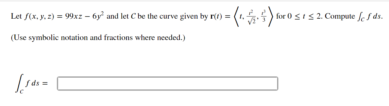 Compute The Integral Of The Scalar Function F X Y Chegg Com
