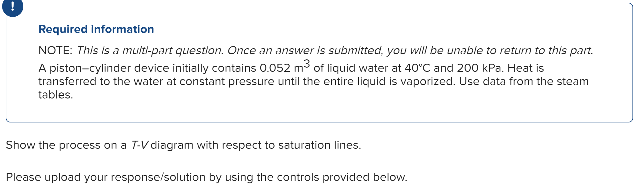 Solved Required information NOTE: This is a multi-part | Chegg.com