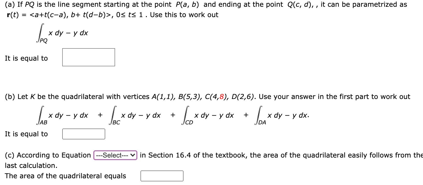 Solved A If Pq Is The Line Segment Starting At The Point Chegg Com