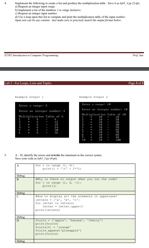 Solved 4. Implement the following to ereate a list and | Chegg.com