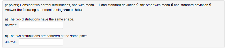 Solved (2 points) The correlation between two quantitative | Chegg.com