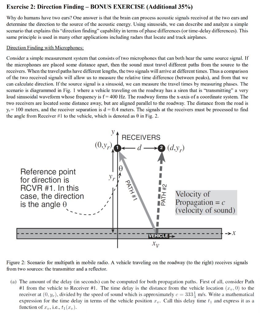 Direction Finding Exercise Exercise 2: Direction Finding-BONUS EXERCISE | Chegg.com