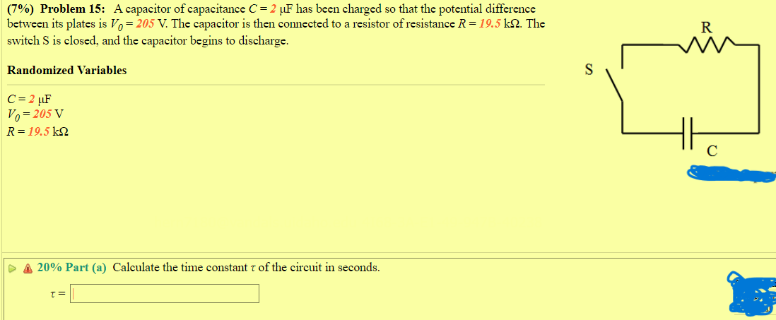 Solved A capacitor of capacitance C = 2 μF has been charged | Chegg.com