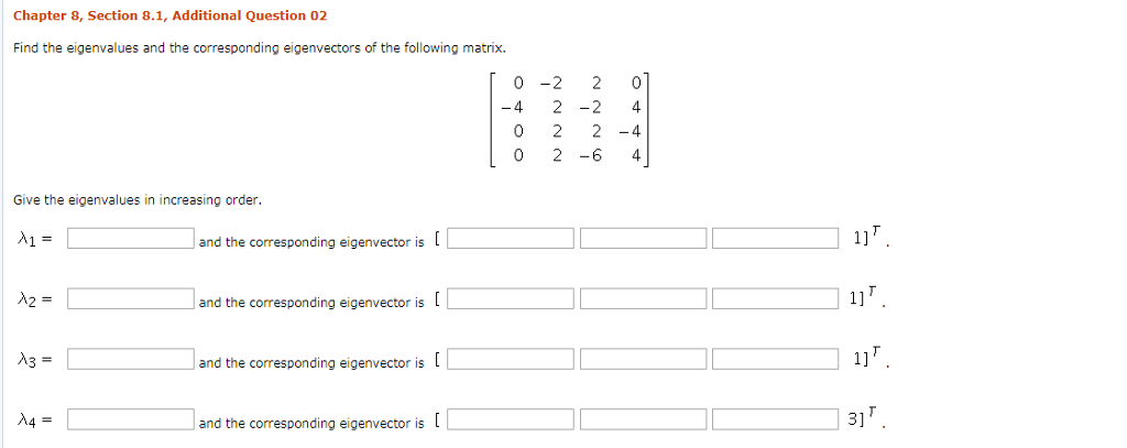 Solved Chapter 8, Section 8.1, Additional Question 02 Find | Chegg.com