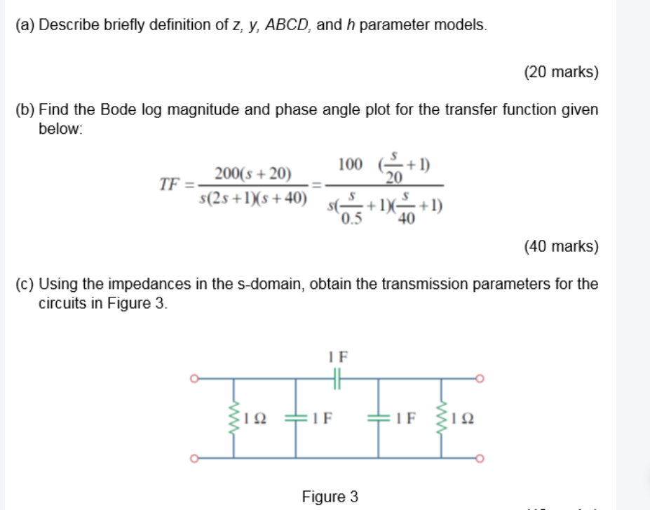 Solved (a) Describe briefly definition of z, y, ABCD, and h