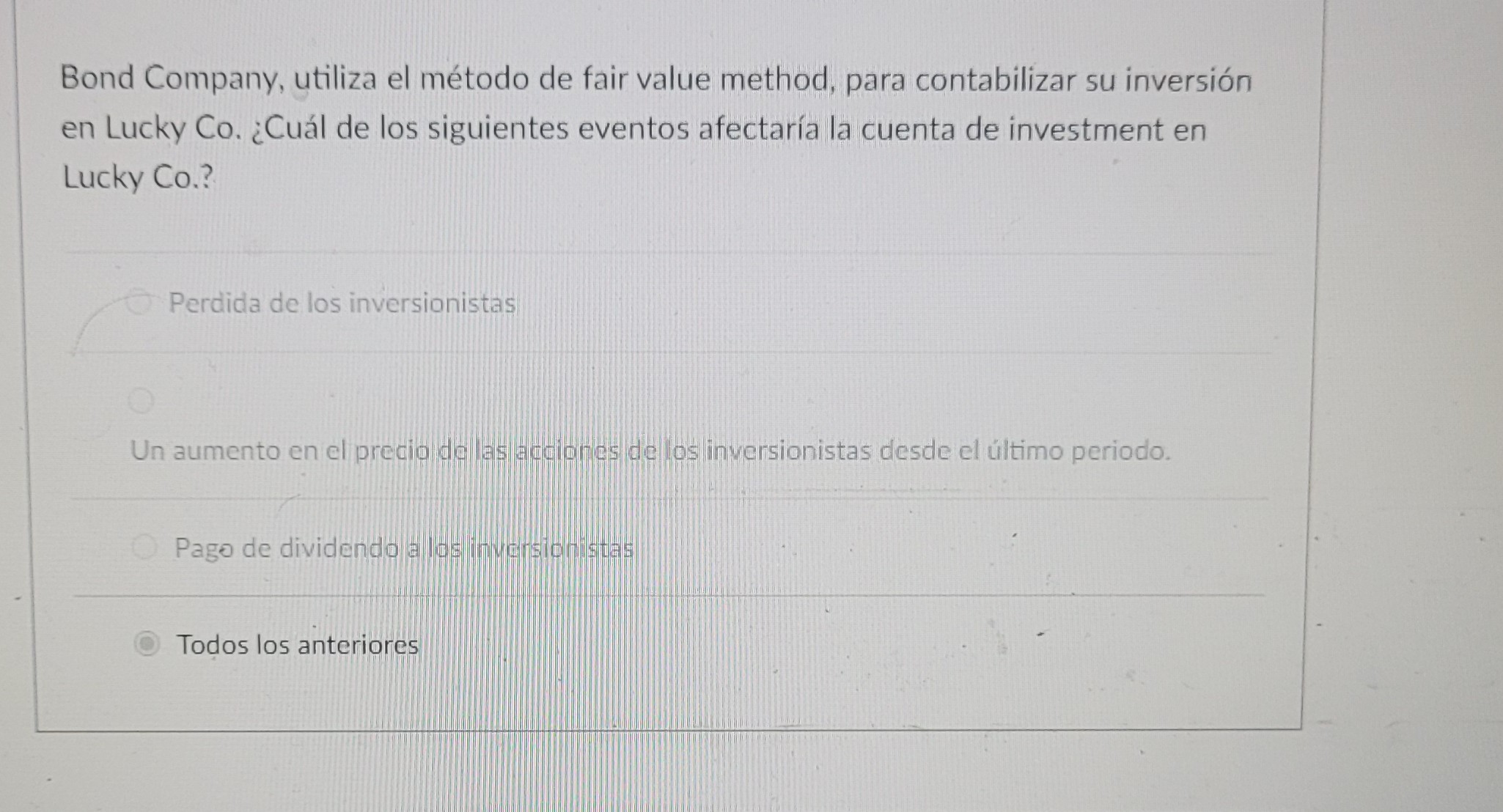 Solved bond company utiliza el m todo de fair value method chegg
