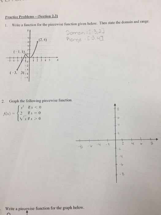 Solved Practice Problems-(Section 2.3 Write a function for | Chegg.com