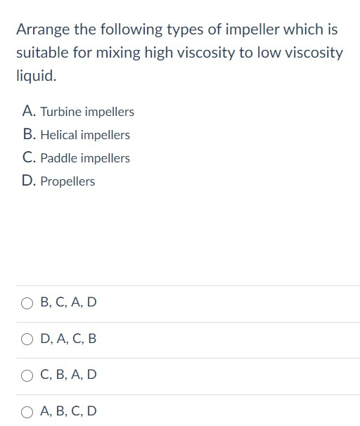 Mixing Paddle- Low Viscosity