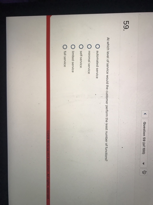 Solved Question 57 (of 100) 白 57 The variety of different | Chegg.com