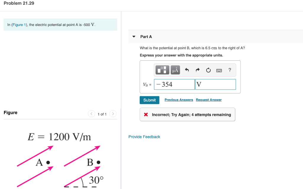 Solved Problem 21.29 In (Figure 1), the electric potential | Chegg.com