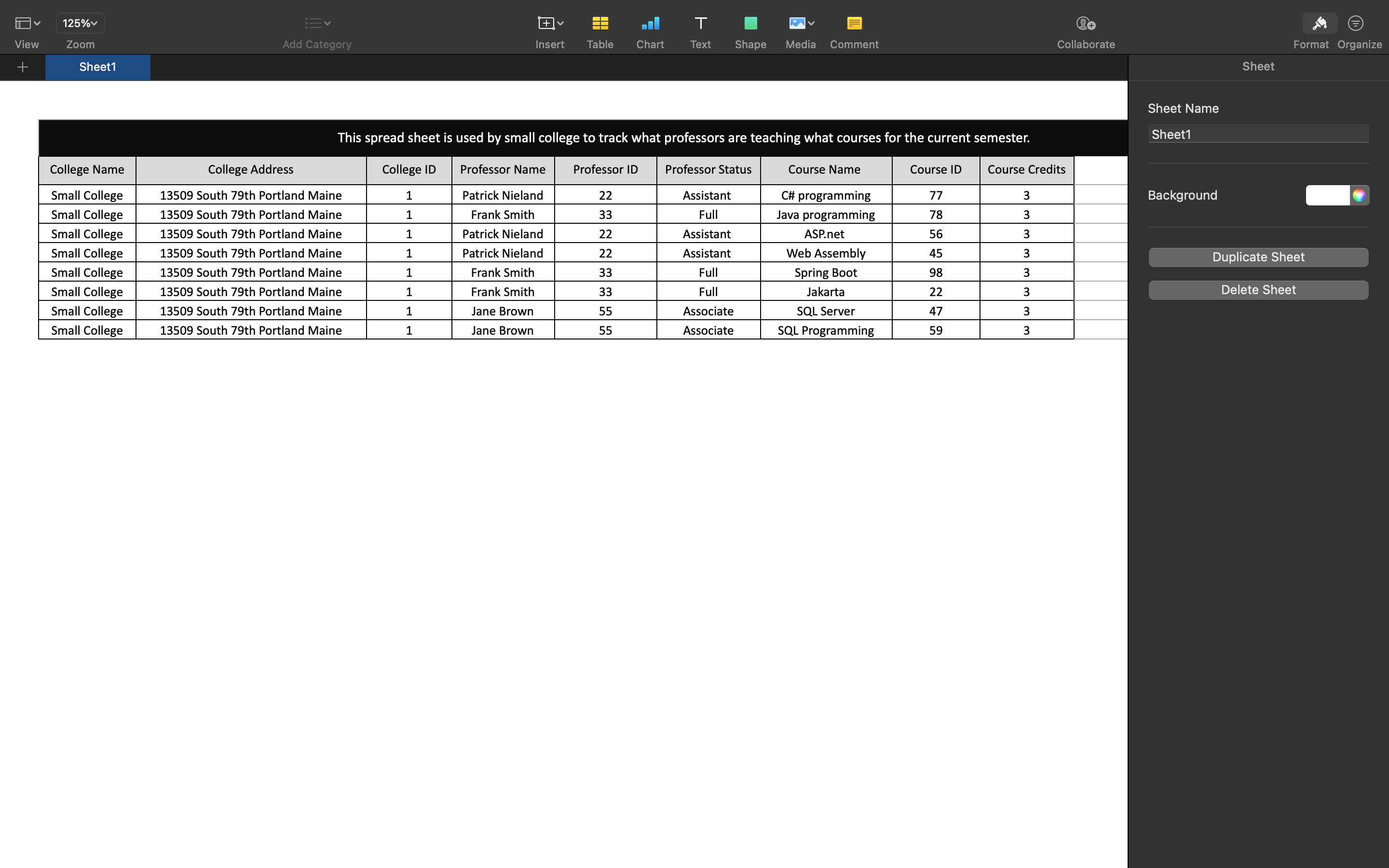 solved-the-small-college-spreadsheet-contains-the-chegg