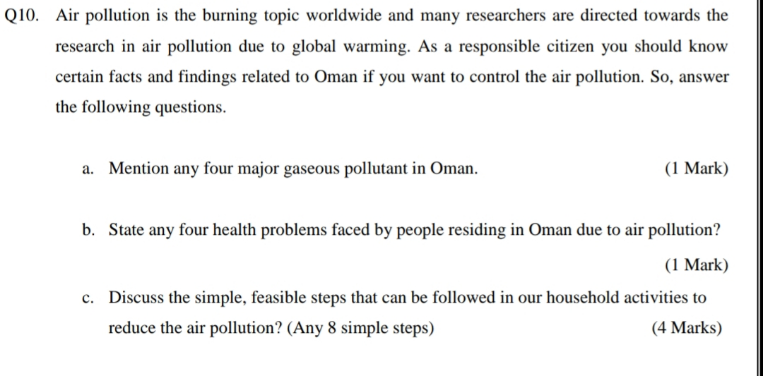 air pollution research topics