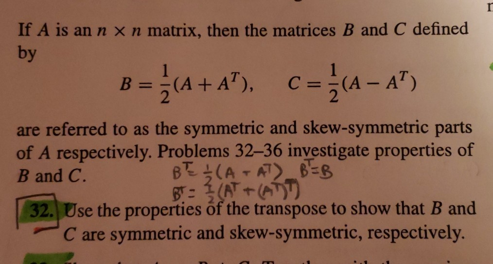 Solved This Is Linear Algebra And Differential Equation And | Chegg.com