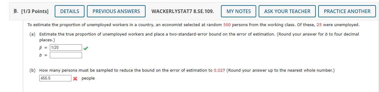Solved To estimate the proportion of unemployed workers in a | Chegg.com