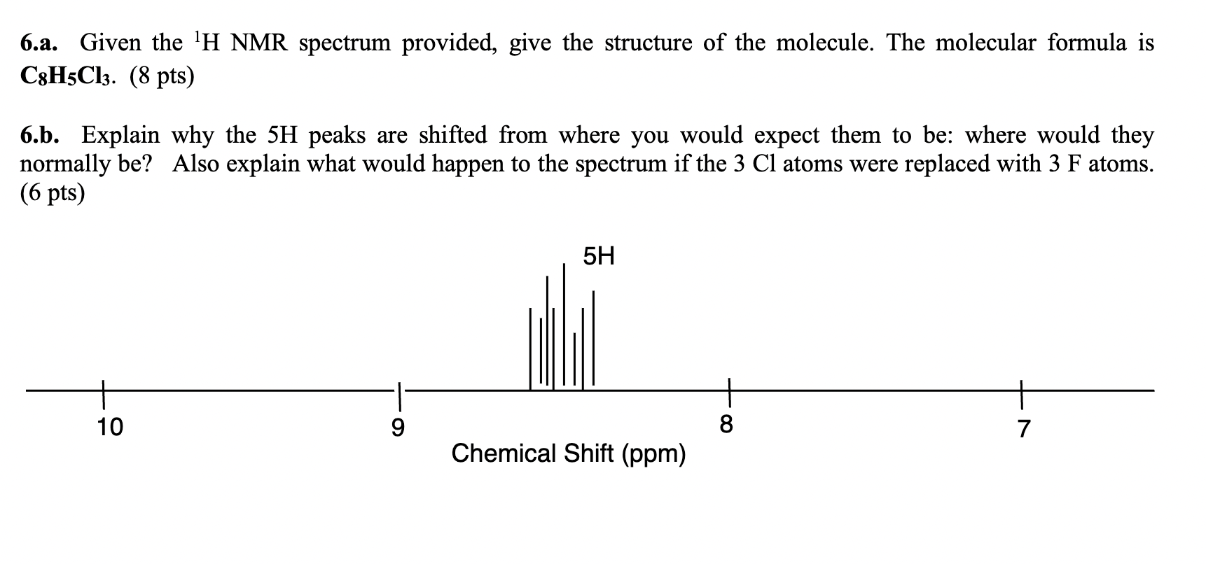 Solved A Given The Mathrm H Nmr Chegg Com