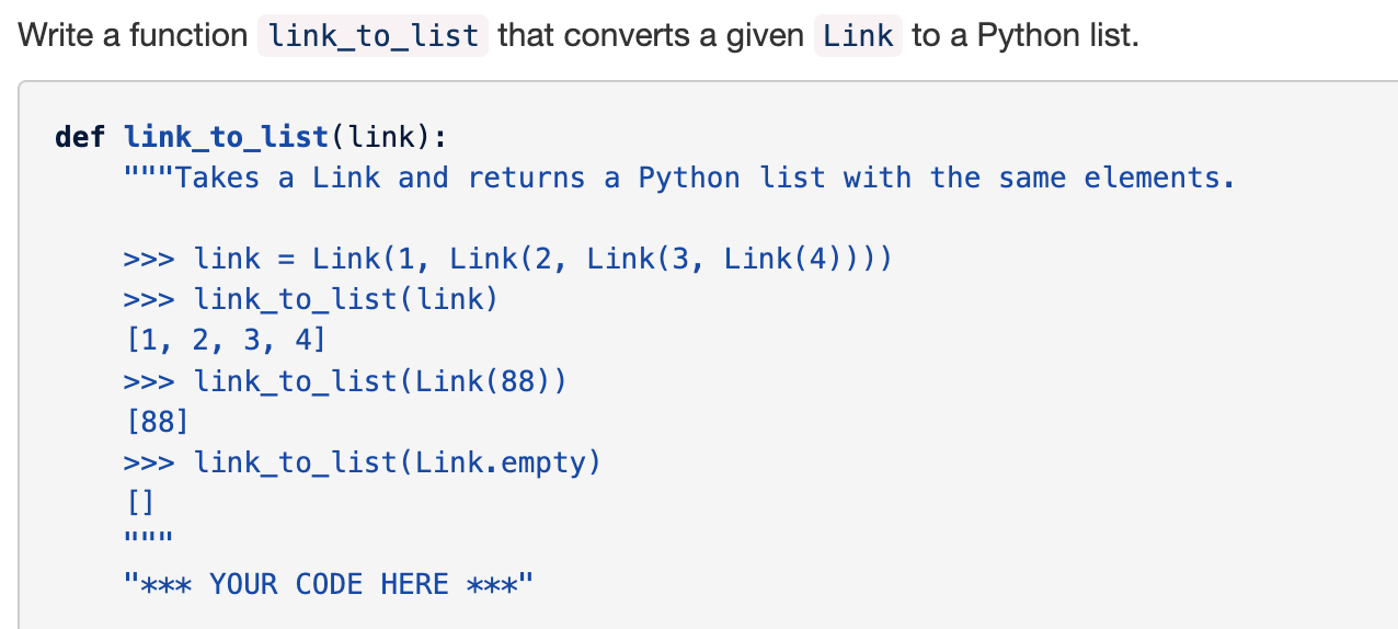 Solved linked list is either an empty linked list ( Link. | Chegg.com