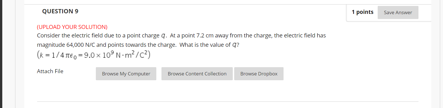 Solved QUESTION 9 1 points Save Answer (UPLOAD YOUR | Chegg.com
