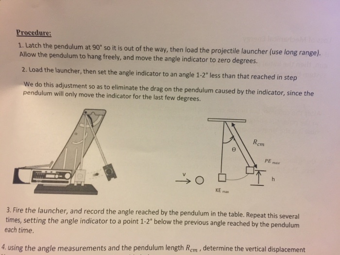 Solved The experiment is ballistic pendulum lab Need sources